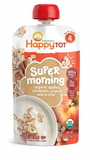 HappyTOT Organics Super Morning Apples, Cinnamon, Yogurt, Oats & Chia Pouch 113g