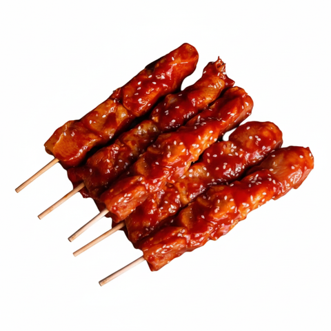 5 Skewers Chicken Marinated Teriyaki Sauce 500g