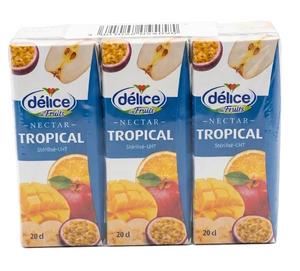 Delice Tropical Fruit Juice 20cl - Pack of 6