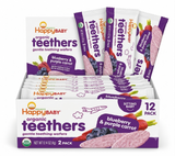 HappyBABY Organic Teethers 4g, Blueberry & Purple Carrot - Pack of 12