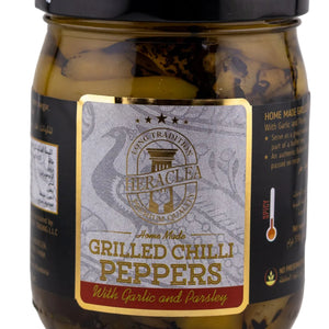 Heraclea Grilled Chili Peppers with Garlic and Parsley 510g