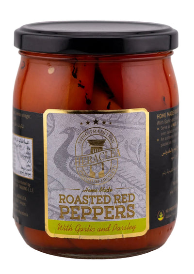 Heraclea Roasted Red Peppers with Garlic and Parsley 510g