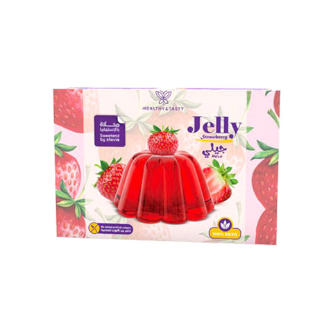 Healthy & Tasty Keto Jelly Strawberry, Sugar Free, Gluten Free, No Artificial Colours, 20gm