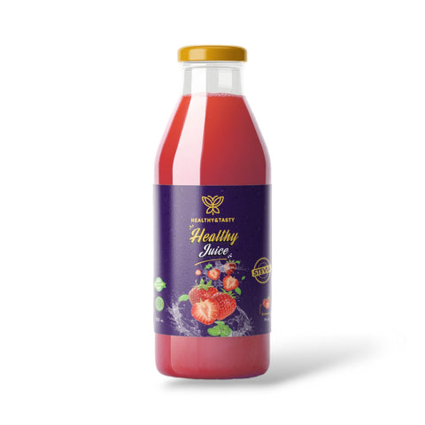 Healthy & Tasty Strawberry Juice Keto Friendly Zero Sugar Low Calorie, 300ml