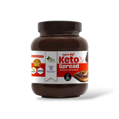 Healthy & Tasty Keto Spread Chocolate with Hazelnut, No Palm Oil, No Added Sugar 350gm