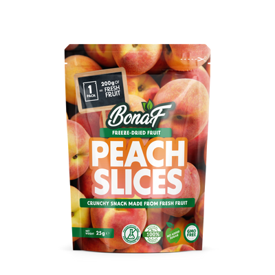 Freeze Dried Peach Slices 25g