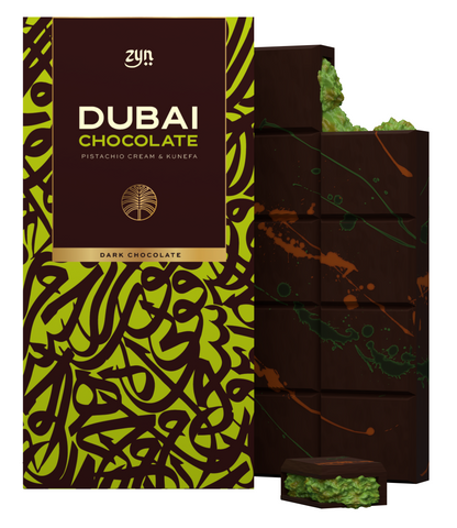 ZYN Dubai Kunafa DARK Chocolate Pistachio Cream 200g