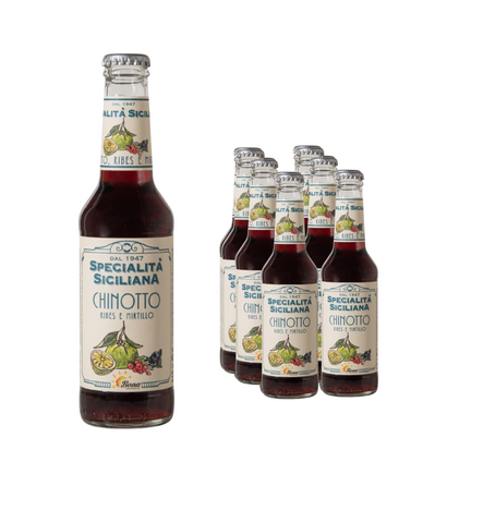 Specialita Siciliana Chinotto Red Current & Blueberry Italian Soft Drink 275ml (Pack of 6)