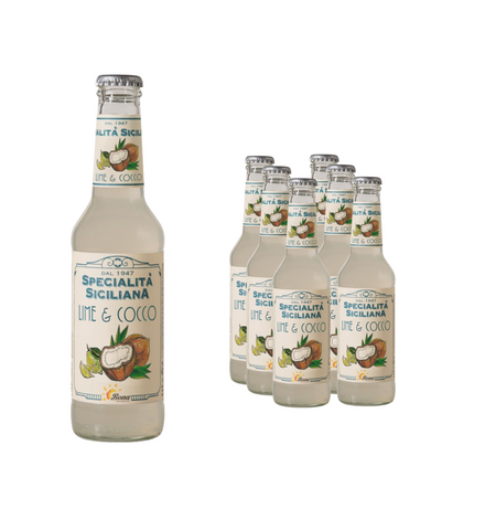 Specialita Siciliana Lime And Cocount Soft Drink 275ml (Pack of 6)