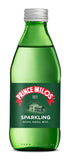 Prince Milos Natural Sparkling Mineral Water Glass Bottle 250 ml x 24
