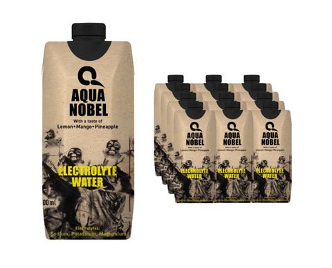 Aqua Nobel Electrolyte Water with Taste of Lemon+ Mango+ Pineapple 500ml - Case of 12