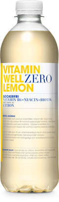 Vitamin Well Drink Lemon ZERO 500ml, Case of 12