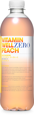 Vitamin Well Drink Peach ZERO 500ml, Case of 12