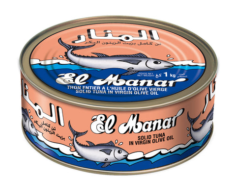 El Manar Solid Tuna In Virgin Olive Oil 1Kg
