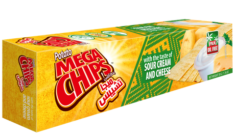Mega Potato Chips with Taste of Sour cream & Cheese 50g