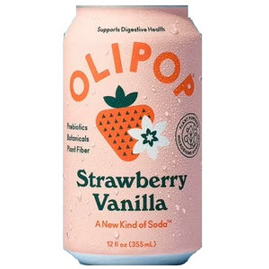 Olipop Strawberry Vanilla Soda Can 355ml