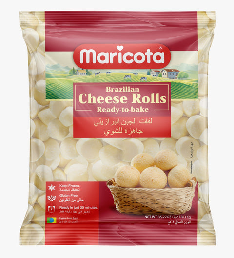 Maricota Frozen Traditional Cheese Rolls (Pao de Queijo) 1Kg