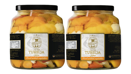 Heraclea Tursija - Mixed Pickled Vegetables 1550g (Pack of 2)