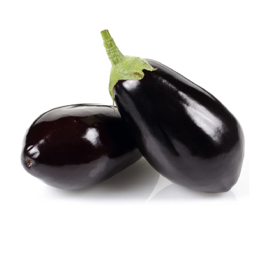 Lebanese Round Eggplant (Batinjan) 500g — باذنجان دائري | Air-Flown