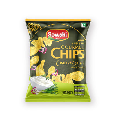 Sowshi Potato Chips Cream & Onion flavor 50g