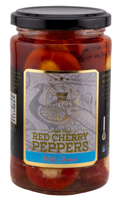 Heraclea Red Cherry Peppers with Cheese 340g