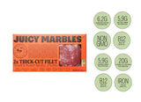 Juicy Marbles Signature Plant-Based Vegan (6 Assortment) Whole Cut Filet, Thick Cut Loin, Baby Ribs, Lamb Ish, Kinda Cod & Kinda Salmon