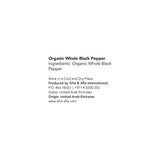 Meadows Organic Whole Black Pepper 70g