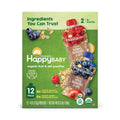 HappyBABY Organics Clearly Crafted Fruit & Oat Pouches Variety Pack, 113g (12pc)