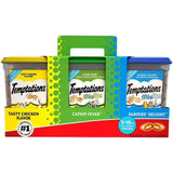 Temptations Cat Treats Variety Pack with Tasty Chicken Flavor, Catnip Fever, & Surfers' Delight - 1.36kg