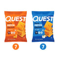 Quest Cheesy 10g Protein Crackers Zesty Ranch & Cheddar Blast  Variety Pack, 14 Pack 420g