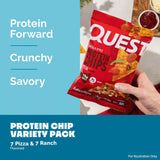 Quest Tortilla-Style 18-20g Protein Chips, Pizza and Ranch Variety Pack (14 ct)