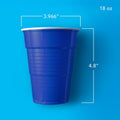 Heavy - Duty Blue Plastic Cups 532ml, 240 cups - image 3