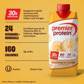 Premier Protein 30g High Protein Shake, Bananas & Cream 325ml - image 2
