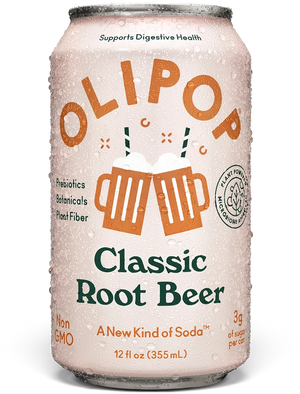 Olipop Prebiotic Classic Root Beer Soda Can 355ml