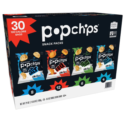 Popchips Variety Pack Chips - 680g (30pk)