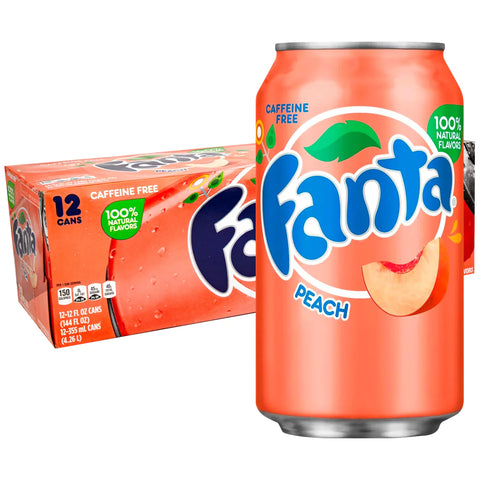 Fanta Peach Can 355ml x 12Pcs