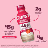 Quest Protein Strawberry Milkshake 414ml