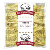 McCain Straight Cut Fries 9/9 Bag 2.5 Kg