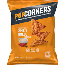 Popcorner Spicy Queso Popped Corn Chips, 28.3g