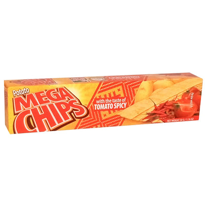Mega Potato Chips with Taste of tomoato Spicy 50g