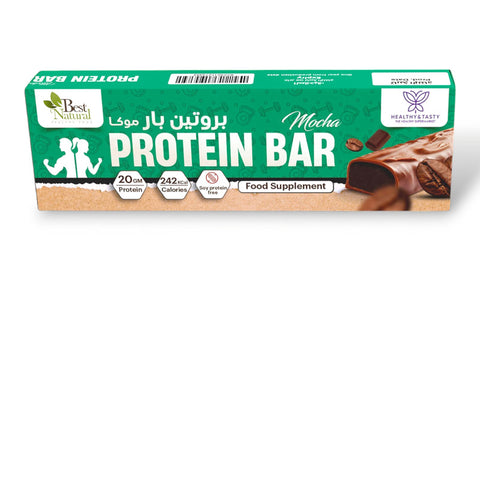 Healthy & Tasty Protein Bar Mocha Soy Protein Free, Non Gmo, 20g Protein 242 KCal, 70g