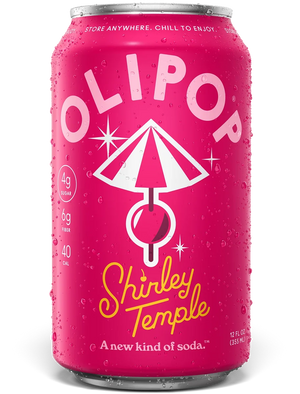 Olipop Prebiotic Shirley Temple Soda Can 355ml