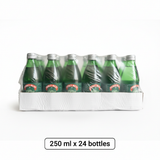 Prince Milos Natural Sparkling Mineral Water Glass Bottle 250 ml x 24