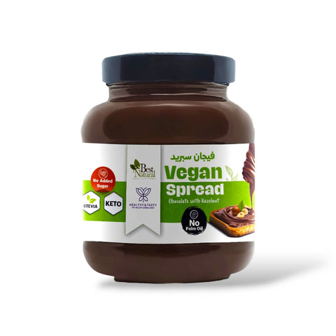 Healthy & Tasty Vegan Hazelnut Chocolate Spread Keto friendly, No Palm Oil, No Added Sugar 350gm