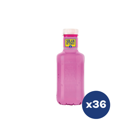 Solan De Cabras Water Pink Pet Bottles 330ml (36Pcs)