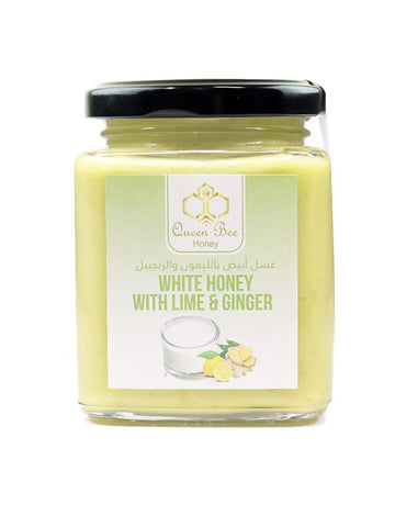 Queen Bee White Honey With Ginger And Lime 150g