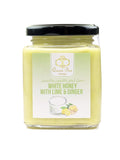Queen Bee White Honey With Ginger And Lime 350g