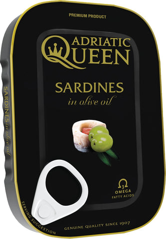 Adriatic Queen Sardines in olive oil 105g - QualityFood