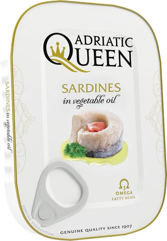 Adriatic Queen Sardines in vegetable oil 105g - QualityFood