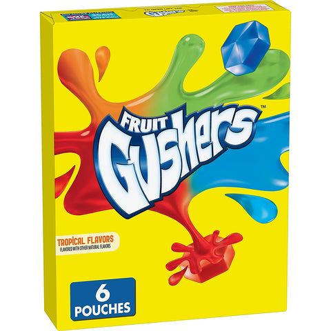 Betty Crocker Gushers Tropical 4.8 Oz (6 Pouches) - QualityFood